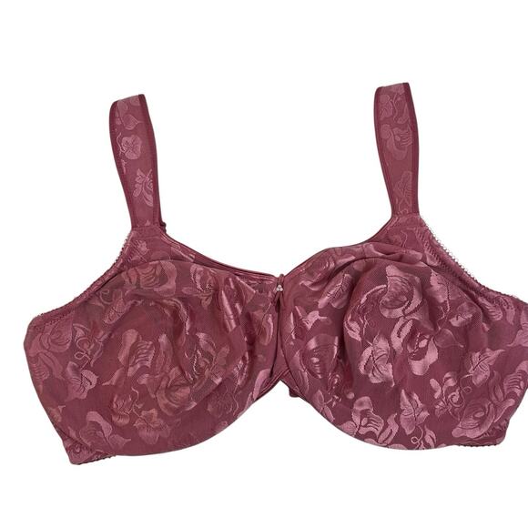 Wacoal 38G Awareness Full Figure Seamless Underwire Bra Mauve Pink 85567 Women's - Picture 3 of 16